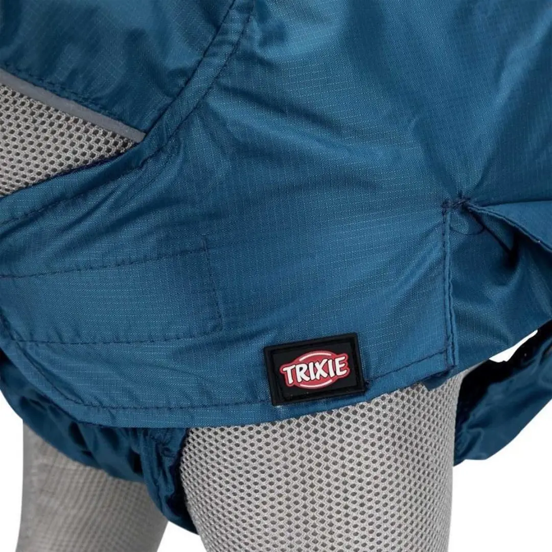 Trixie Hondenregenjas Rouen - Blauw - Maat XXS