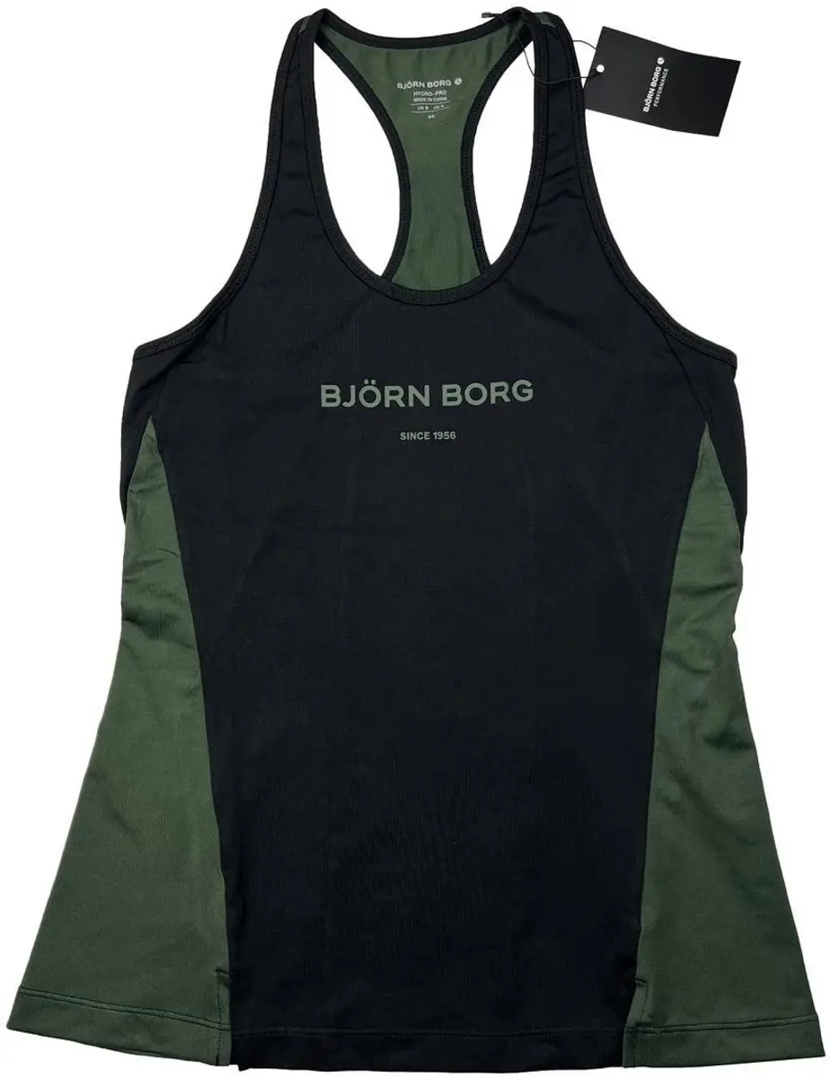 Björn Borg Olita Tanktop - Maat 34 - Groen/Zwart