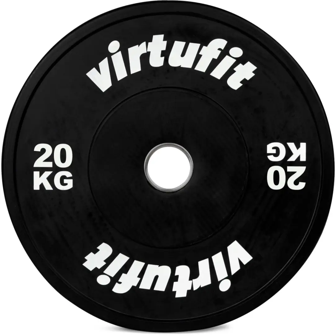 Virtufit Olympische Bumper Plate Halterset 120kg - Zwart