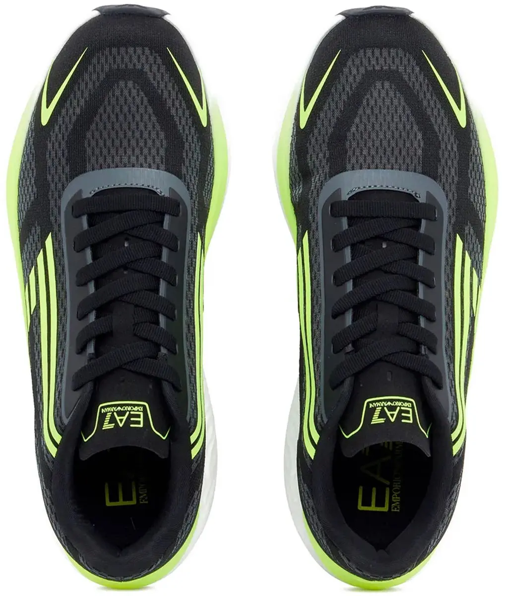 Giorgio Armani EA7 Nitro Wave 2.0 Hardloopschoenen - EU 42 - Zwart/Grijs/Geel
