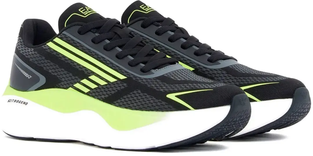 Giorgio Armani EA7 Nitro Wave 2.0 Hardloopschoenen - EU 42 - Zwart/Grijs/Geel