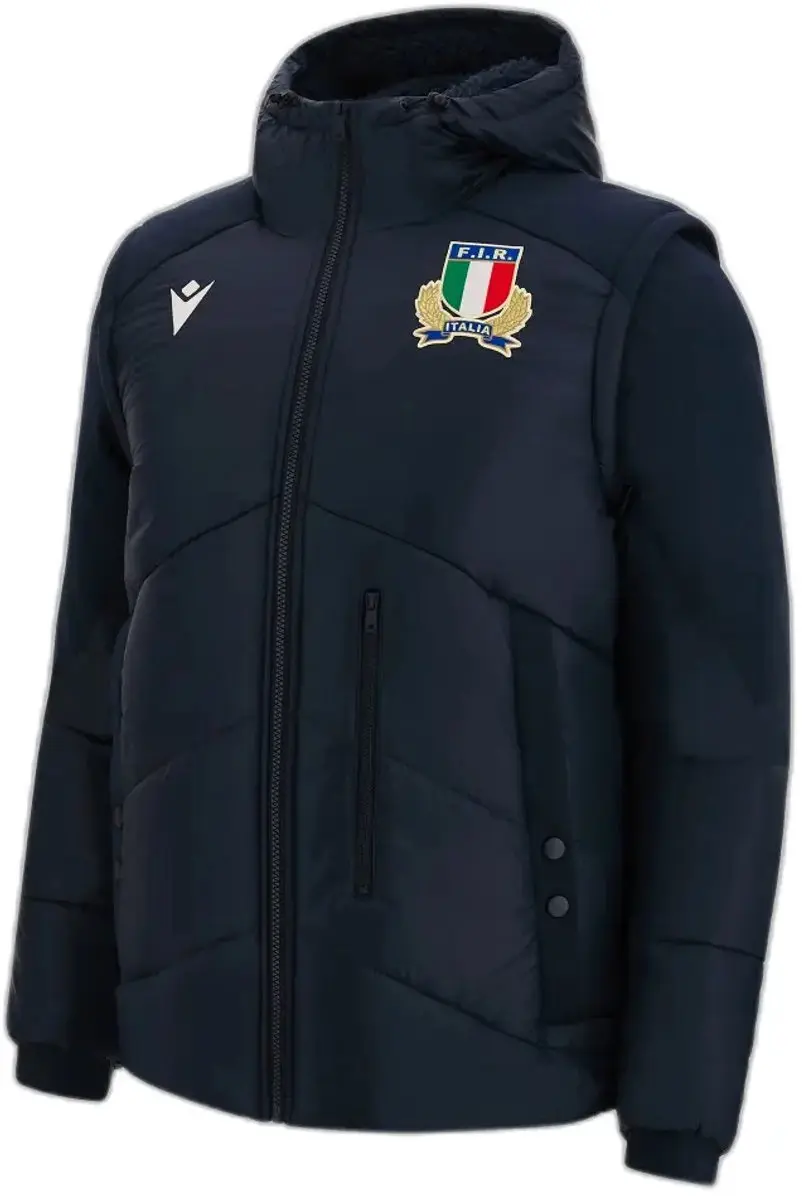 Macron Italië Rugby 2022/23 Jasje - Blauw - XXXL