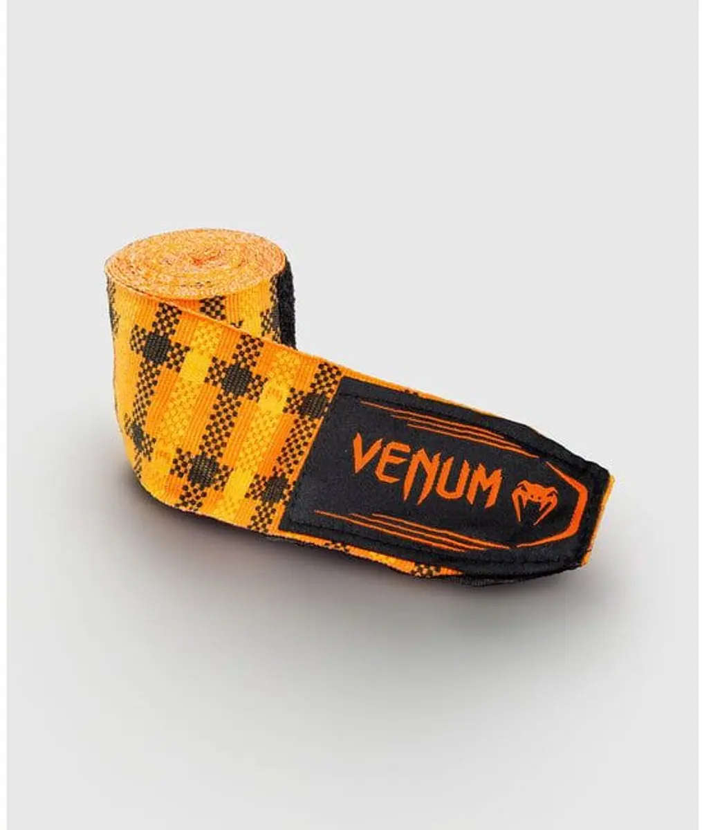 Venum Tartan Boksbandages 450cm - Pompoen Oranje