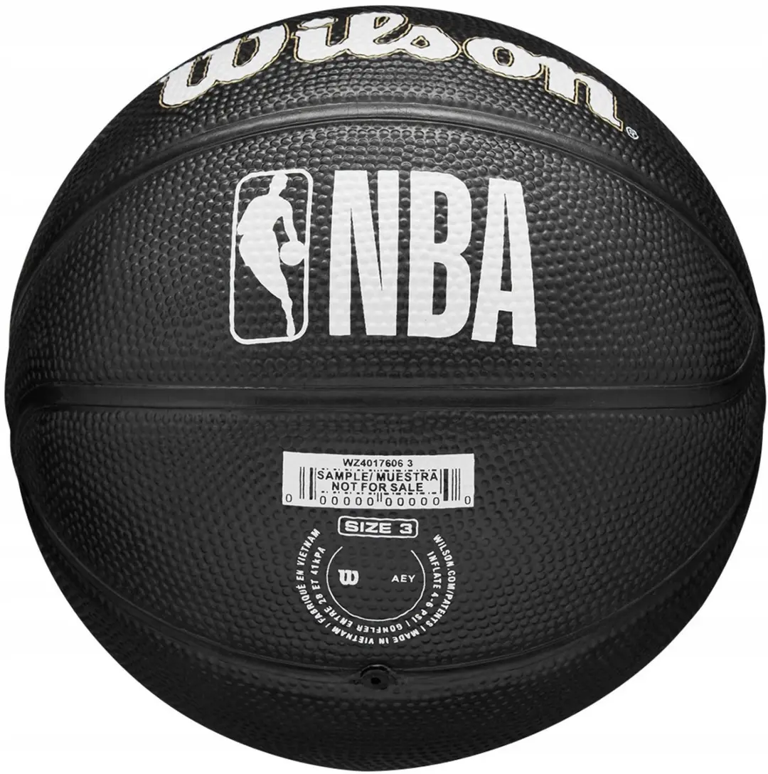 Wilson Milwaukee Bucks Mini Basketbal Maat 3 - Zwart