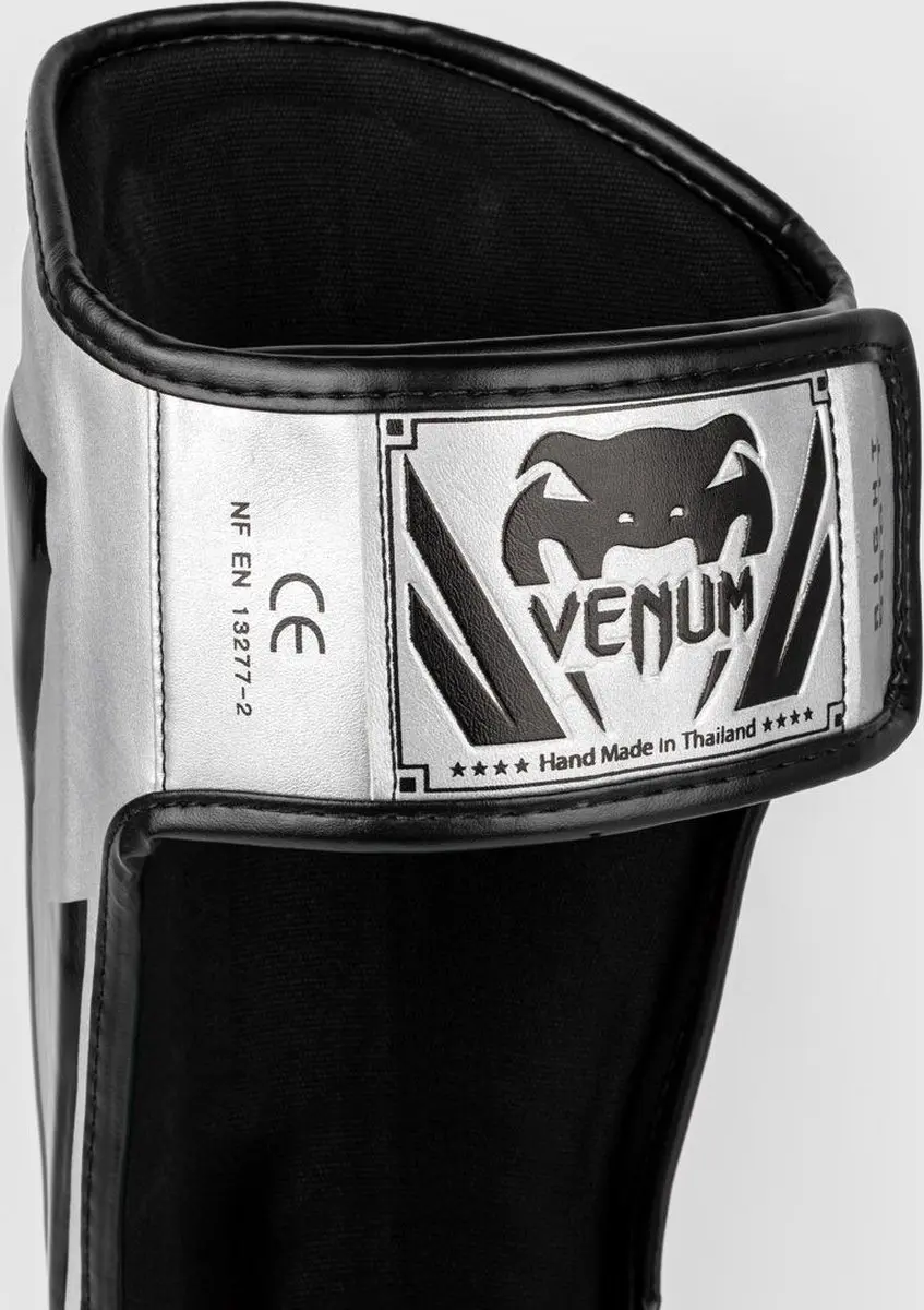 Venum Elite Kickboks Scheenbeschermers XL - Zilver/Zwart