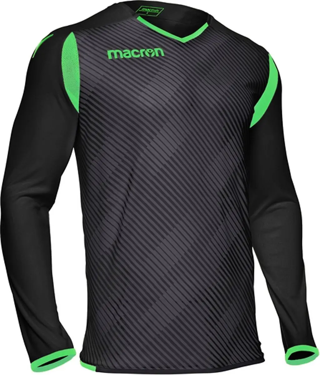 Macron Hercules Keepershirt Heren - XL - Zwart/Fluo Groen - afbeelding 2 van 2