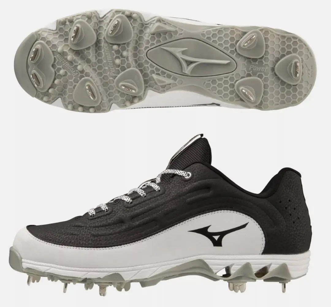 Mizuno MLB Ambition 3 Low Honkbalschoenen - US 9 - Zwart/Wit