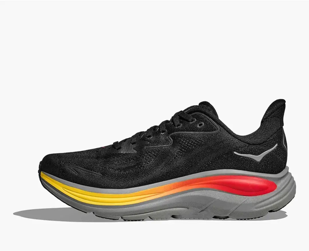 Hoka Clifton 10 Heren Hardloopschoenen 1162030-BKGL - Zwart