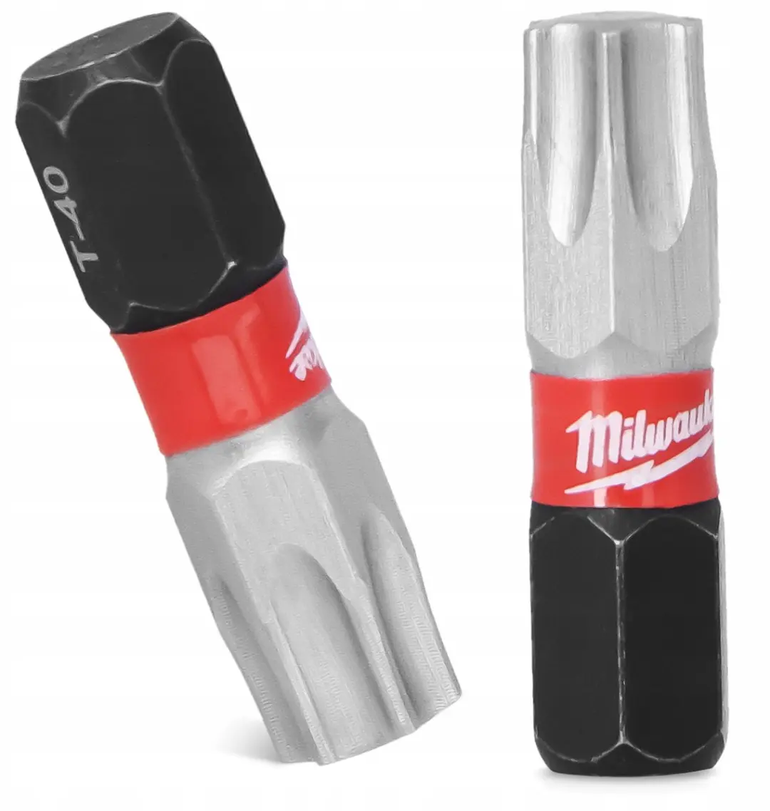 Milwaukee TX40 25mm Torx Slagbits - 2 Stuks