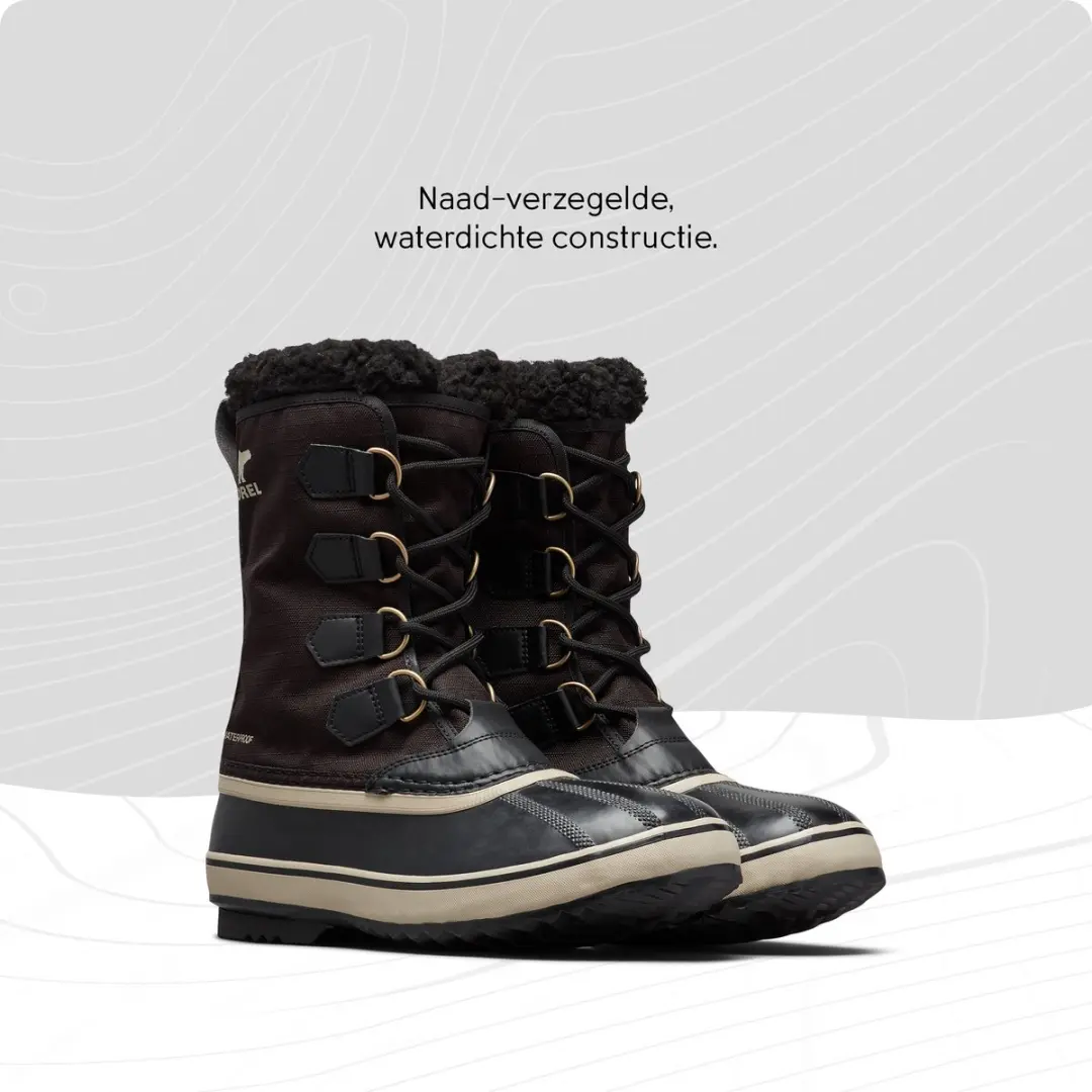 Sorel 1964 PAC Nylon WP Herensneeuwlaarzen 46 - Zwart/Wit/Donkergrijs