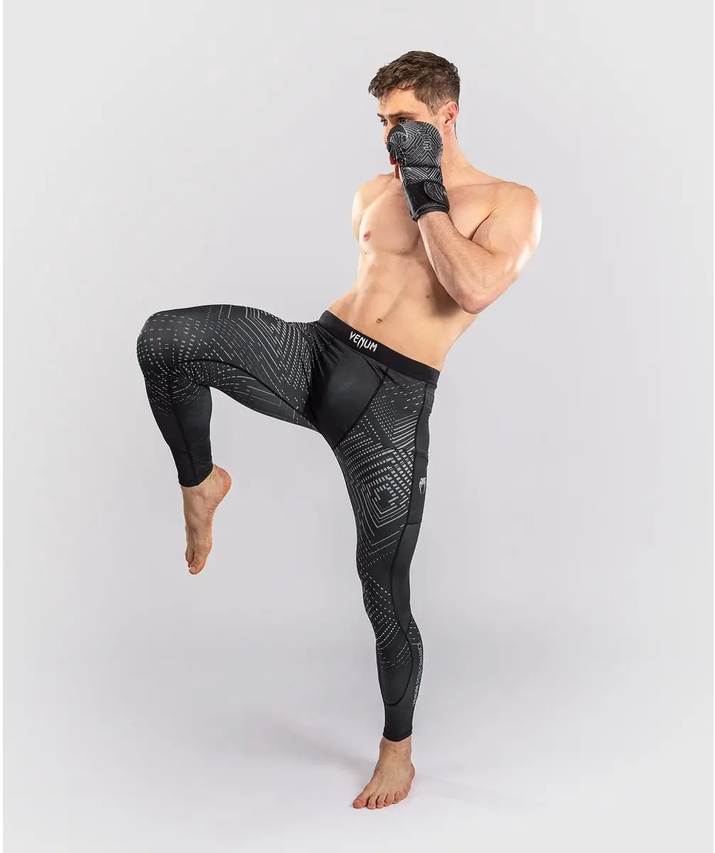 Venum Midnight Fury Compressielegging - XL - Zwart/Grijs/Zilver