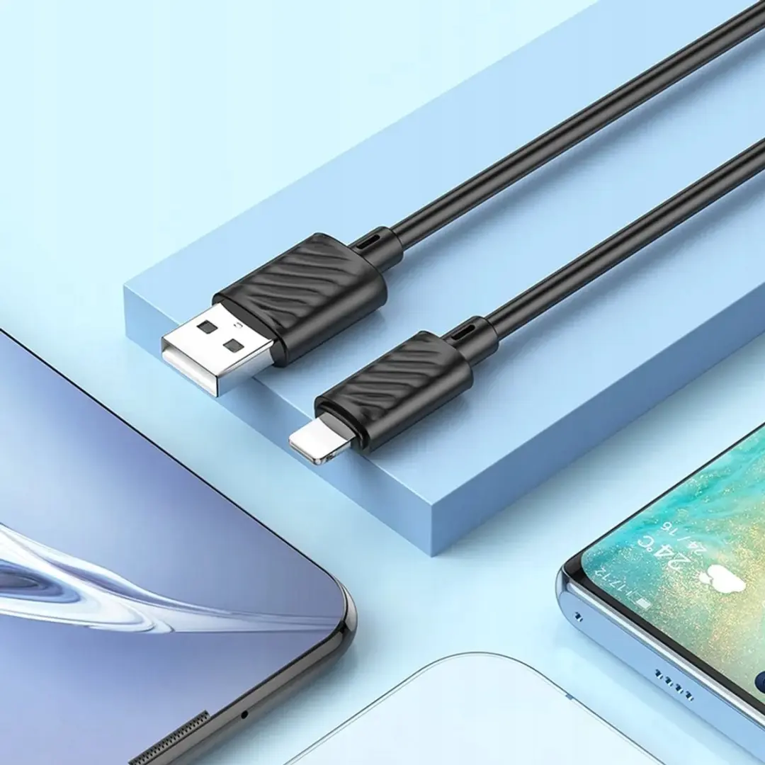 Hoco X88 USB-A naar Lightning Kabel 2.4A - 1m - Zwart