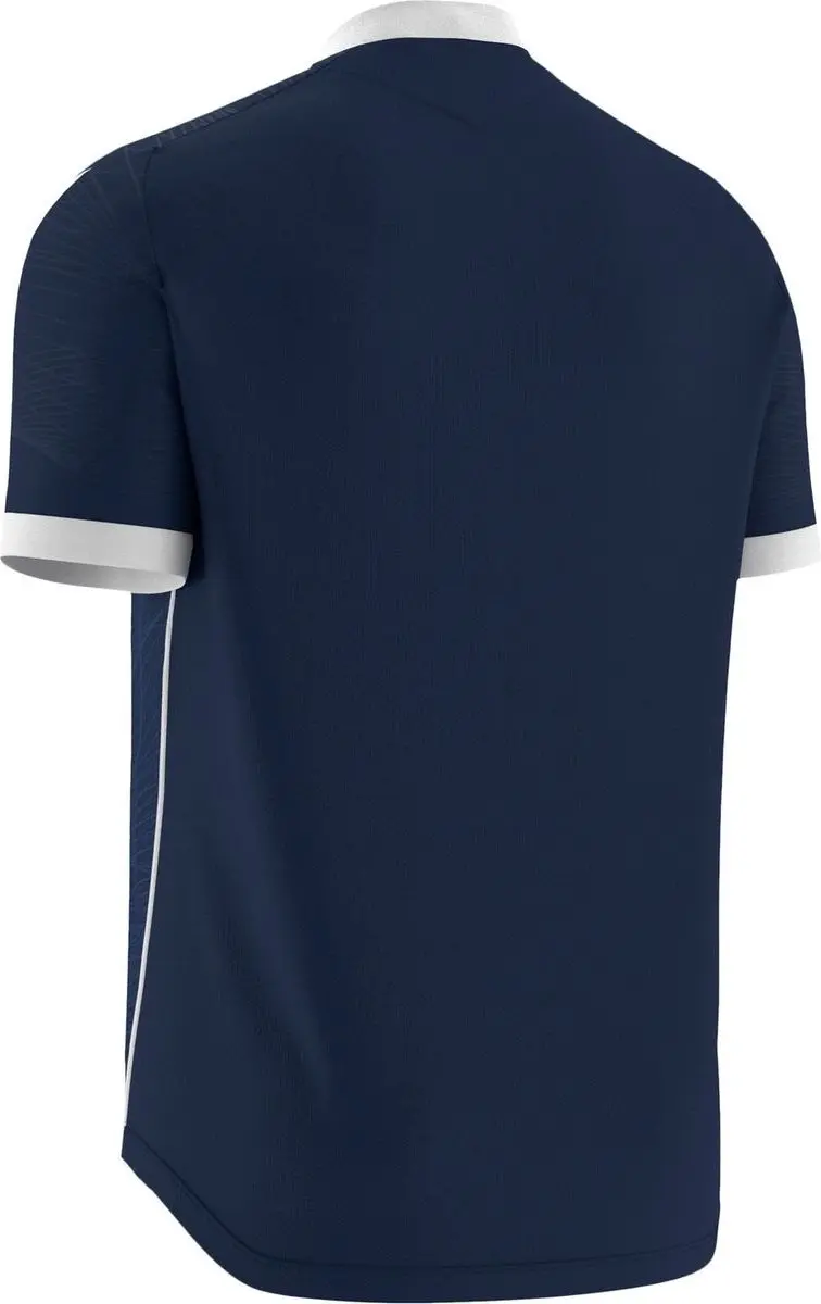 Macron Wyvern Eco Shirt Korte Mouw Kinderen 11-12Y - Marine/Wit