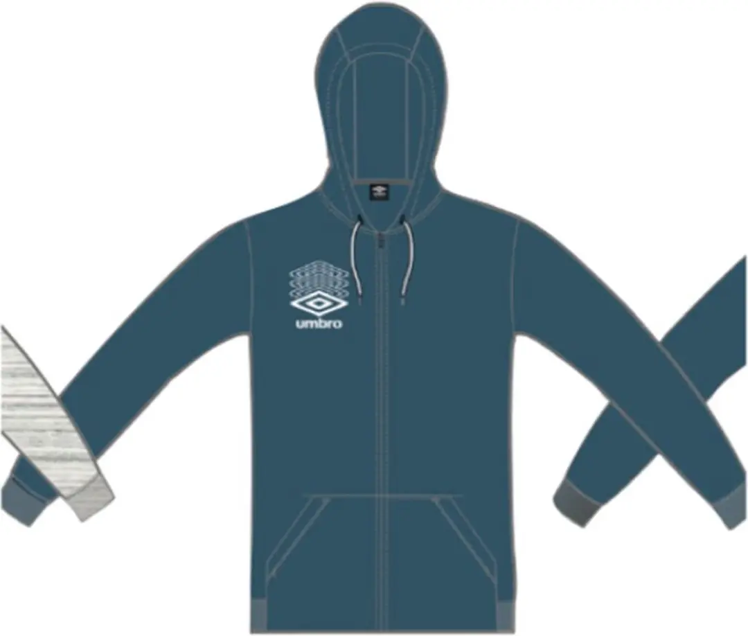 Umbro Terrace Full Zip Sweatshirt - M - Lyons Blue - afbeelding 6 van 6