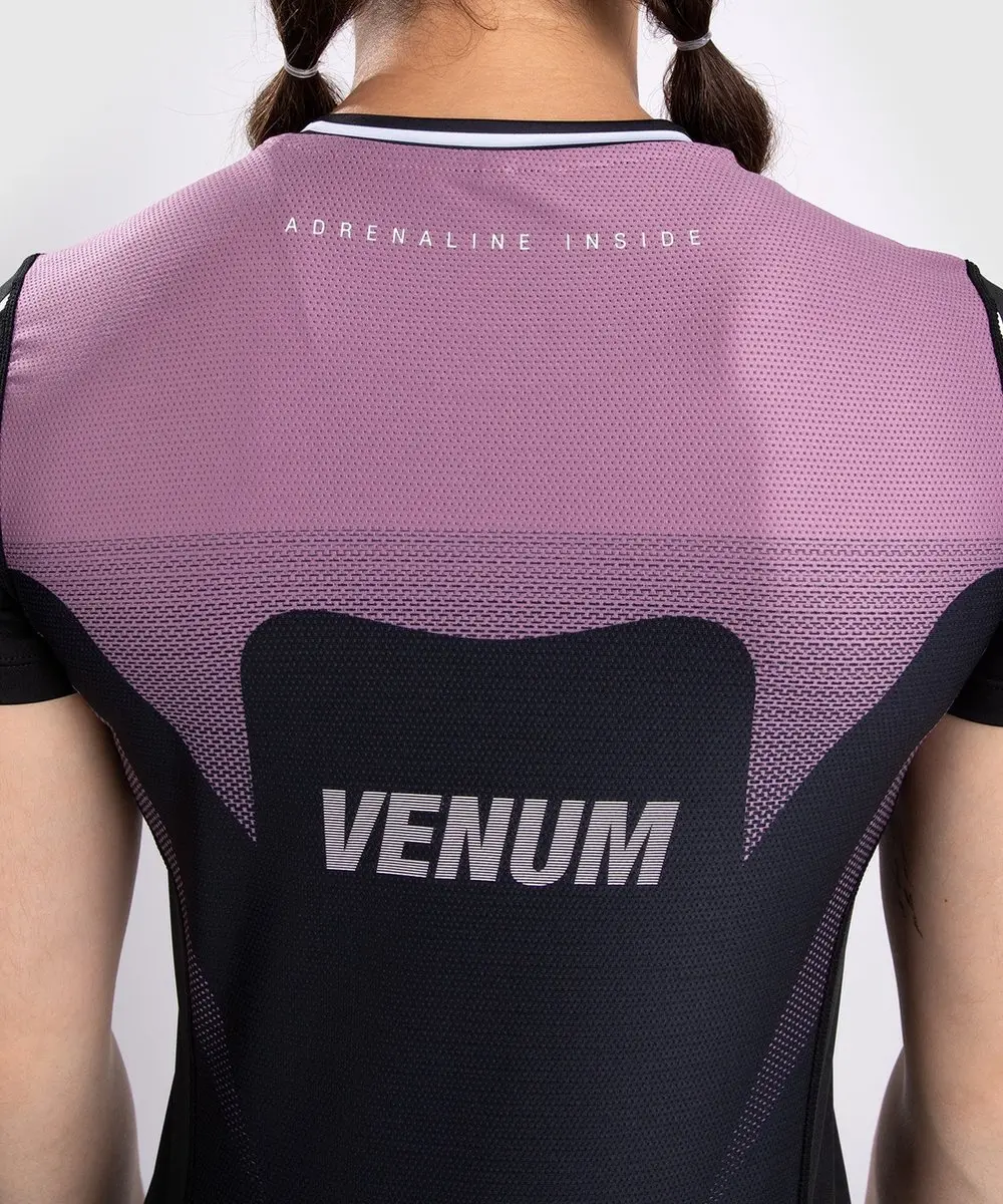 Venum Adrenaline Dry-Tech T-Shirt Dames - M - Zwart/Paars - afbeelding 6 van 6