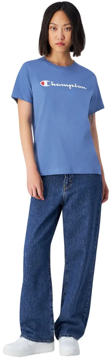 Champion Dames T-shirt - Blauw - Maat S