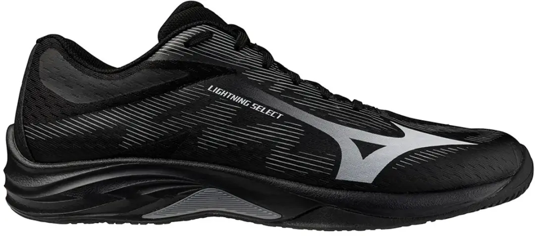 Mizuno Lightning Select Indoor Sportschoenen 38.5 - Zwart/Wit/Grijs