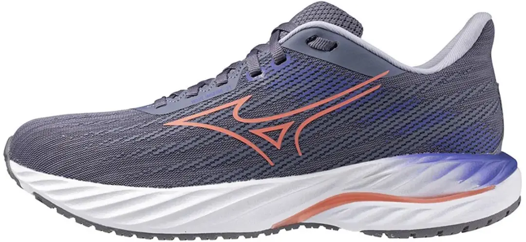 Mizuno Wave Inspire 21 Dames Hardloopschoenen 40.5 - Grijs/Blauw/Orange