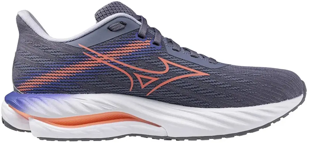 Mizuno Wave Inspire 21 Dames Hardloopschoenen 40.5 - Grijs/Blauw/Orange