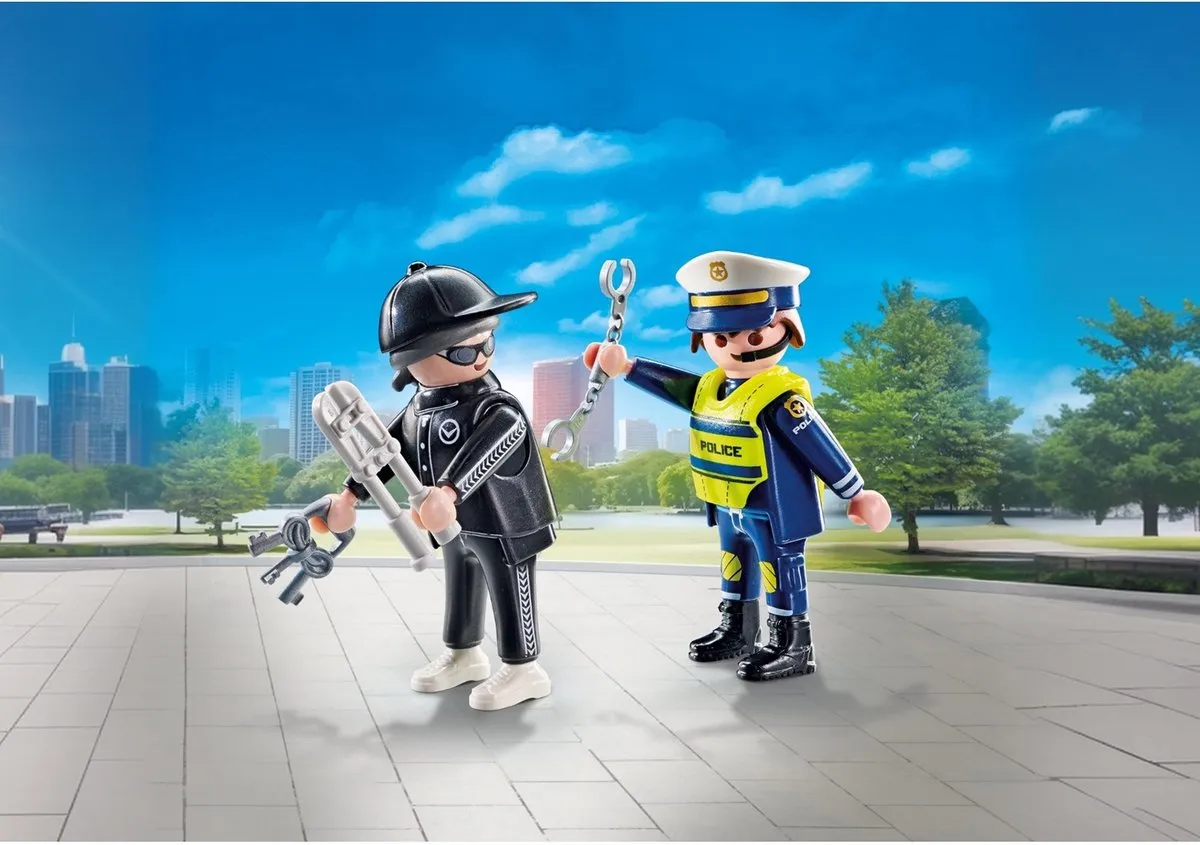 Playmobil Politie DuoPack Inbreker 71804 - Multicolor