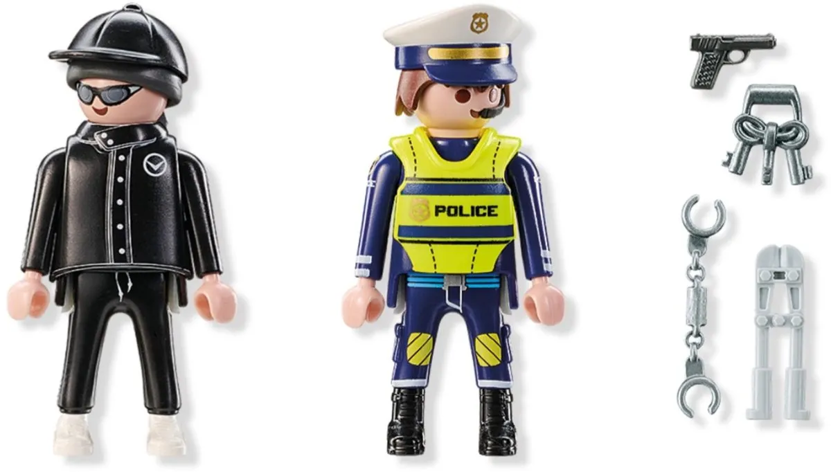 Playmobil Politie DuoPack Inbreker 71804 - Multicolor