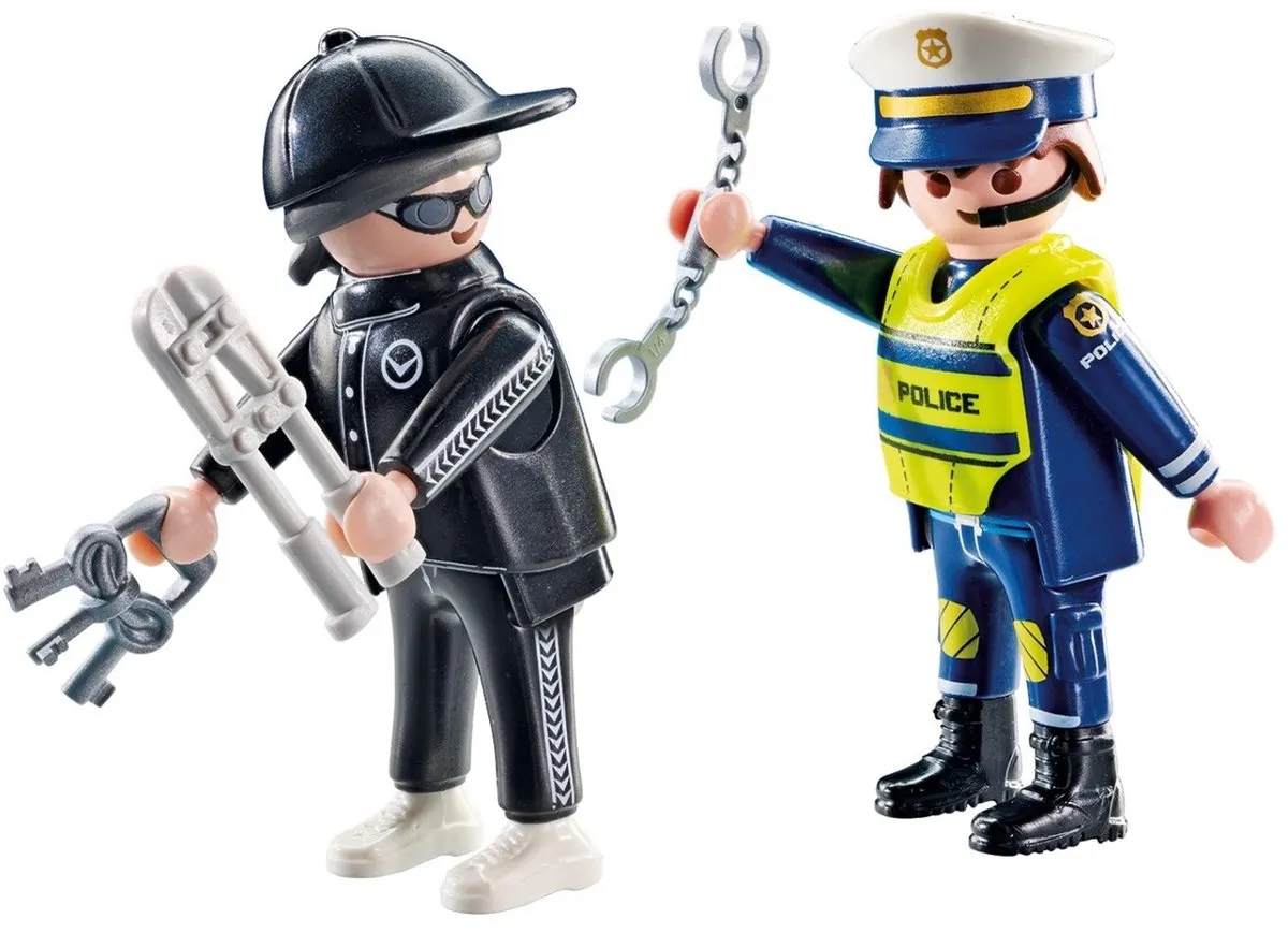 Playmobil Politie DuoPack Inbreker 71804 - Multicolor