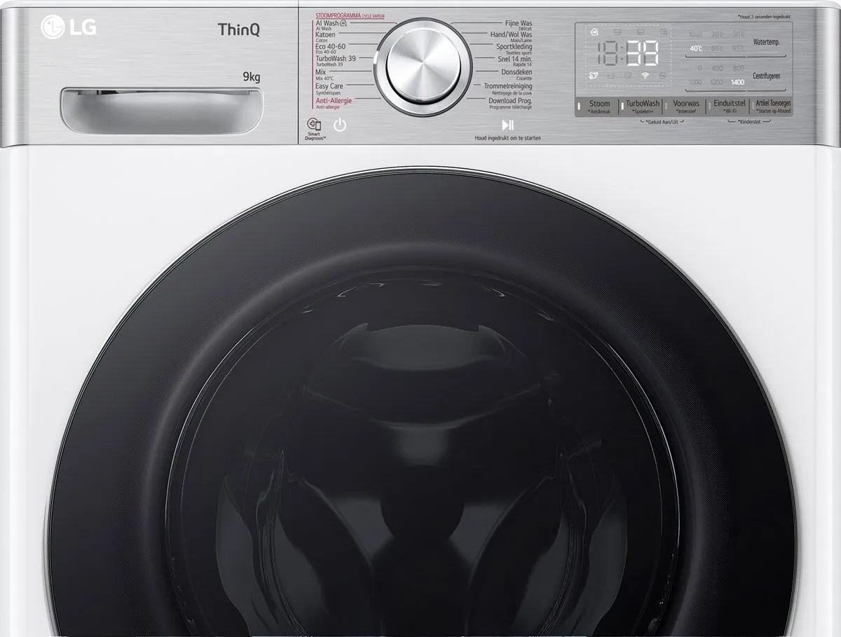 LG F4WR9009S2W Wasmachine 9kg - Wit