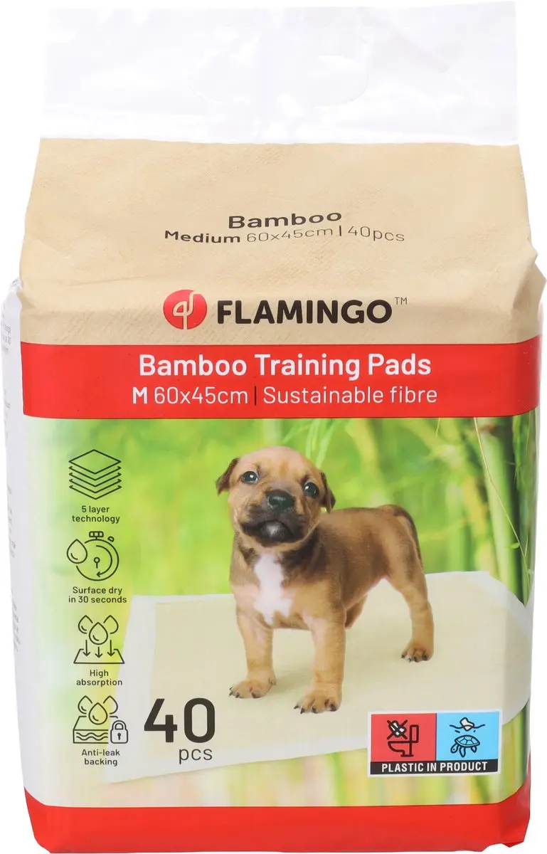 Flamingo Puppy Pads Trainingsmat Bamboo M