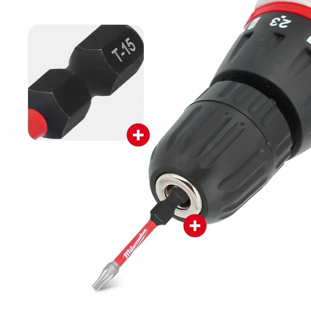 Milwaukee SHOCKWAVE TX15 50mm Impactbits - 3 Stuks
