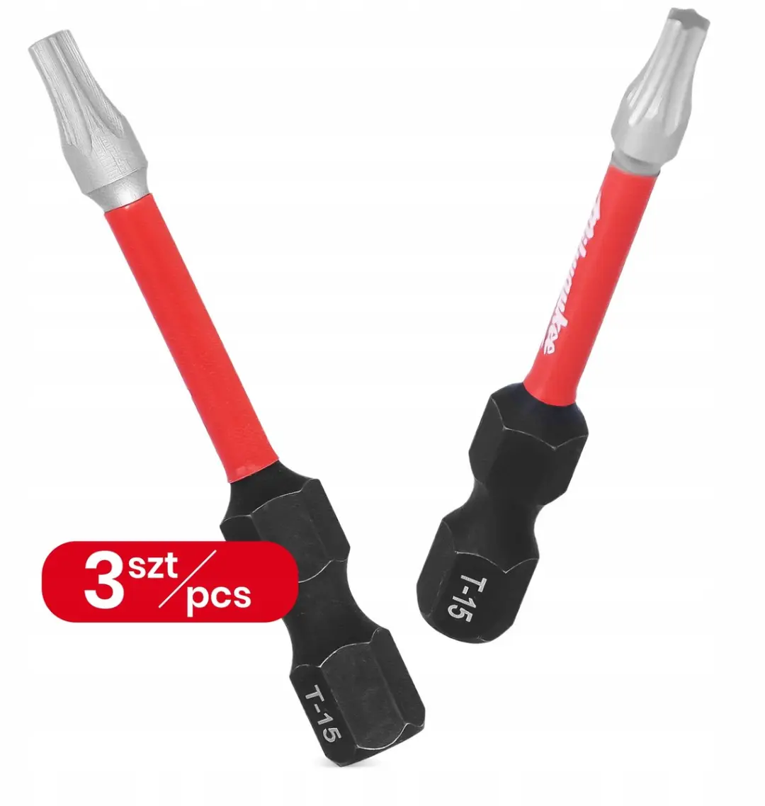 Milwaukee SHOCKWAVE TX15 50mm Impactbits - 3 Stuks