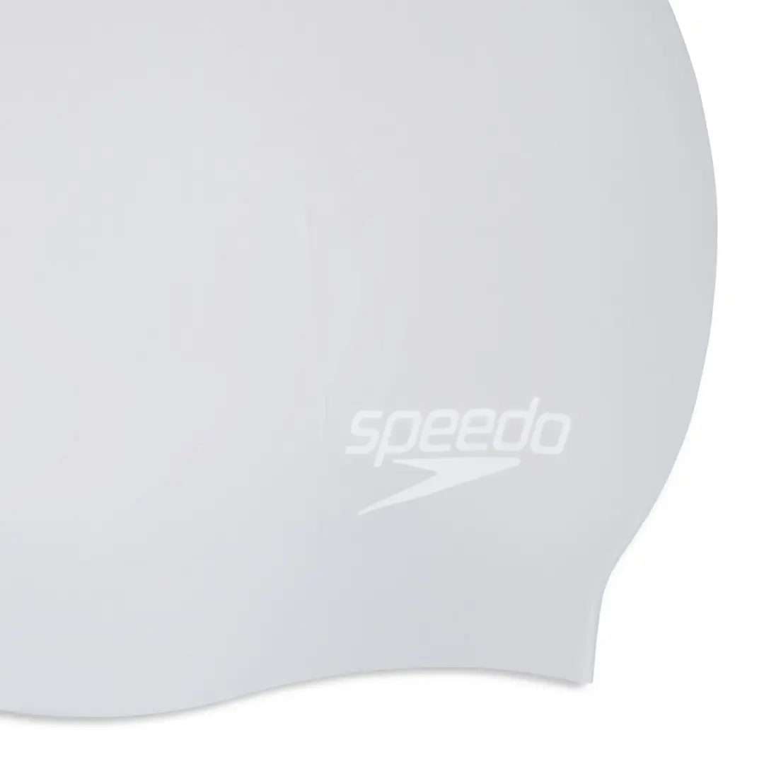 Speedo Long Hair Cap - Zilver/Wit - One Size