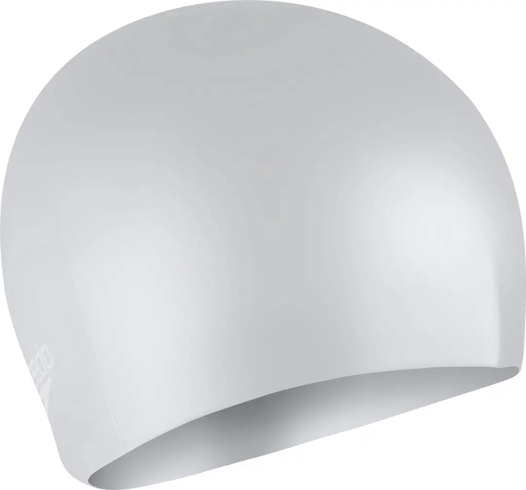 Speedo Long Hair Cap - Zilver/Wit - One Size