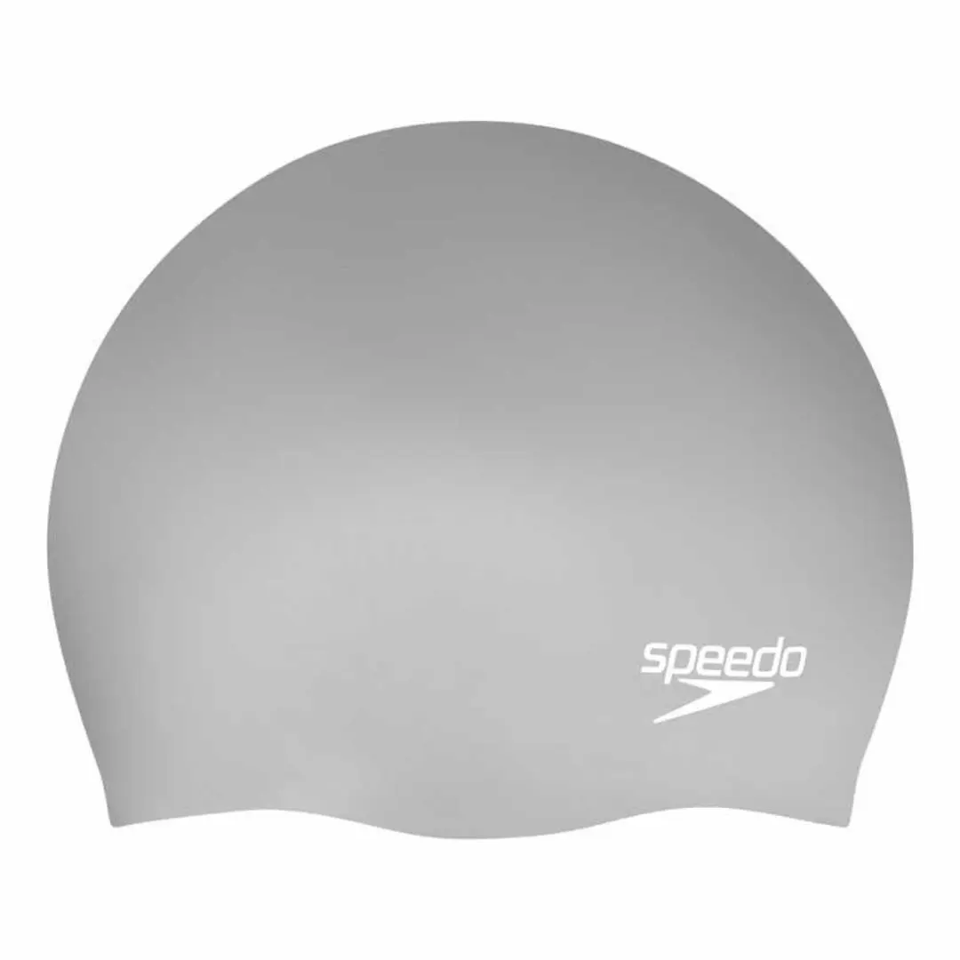 Speedo Long Hair Cap - Zilver/Wit - One Size
