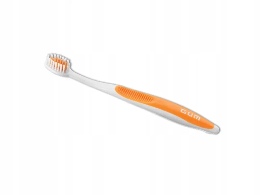 GUM ORTHO Ortodontische Tandenborstel - 5x4 Stuks - Oranje/Wit