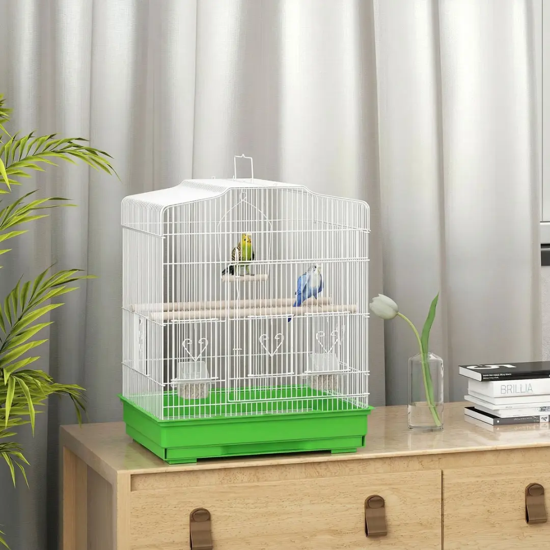 Pawhut Vogelkooi - Staal/Kunststof 46,5x36x59cm - Groen