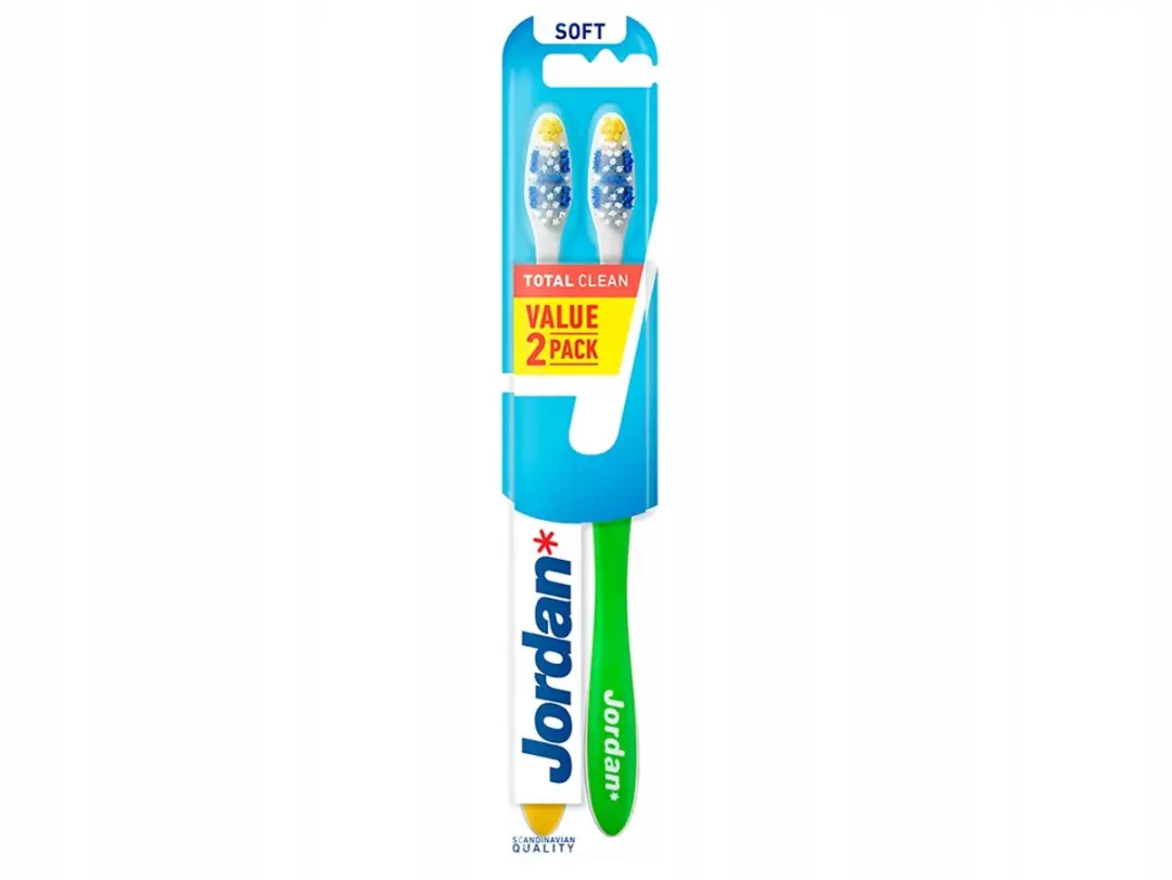 Jordan Total Clean Soft Tandenborstels - 8 Stuks