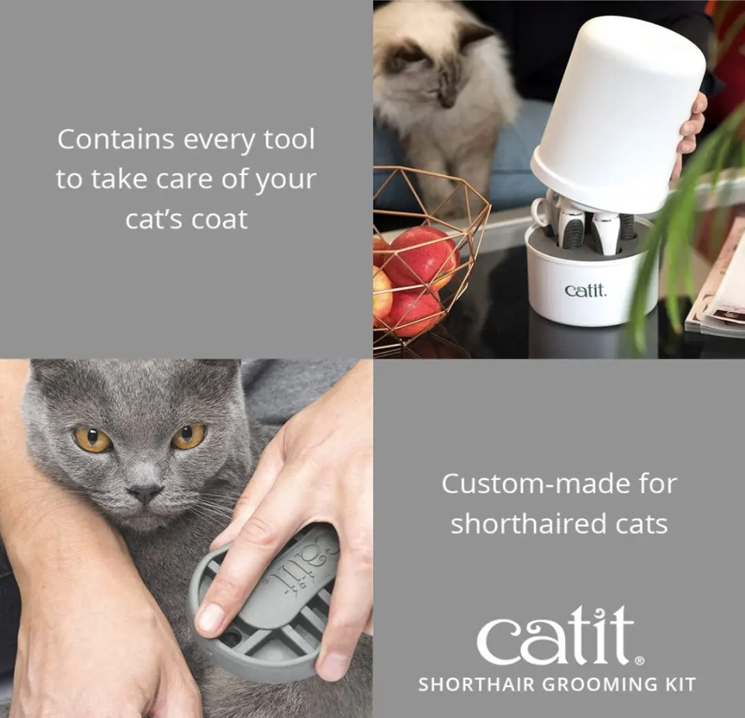Catit CA Verzorgingsset Korthaar - 5 Stuks - Wit