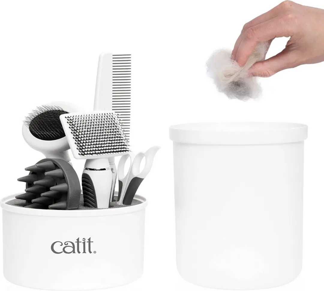 Catit CA Verzorgingsset Korthaar - 5 Stuks - Wit
