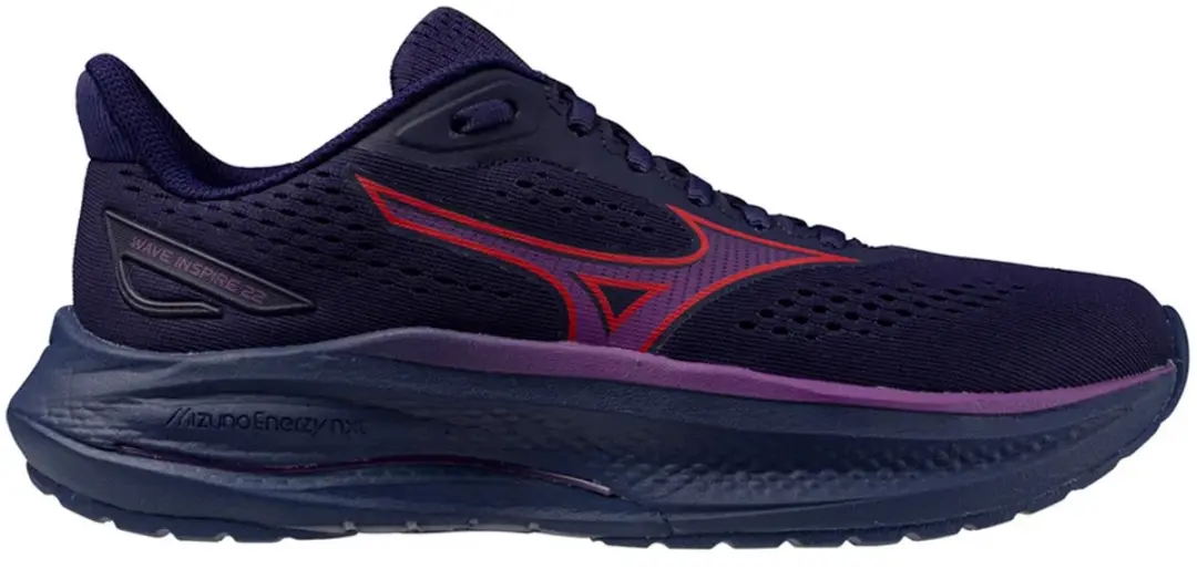Mizuno Wave Inspire 22 Hardloopschoenen - 38.5 - Ultramarine/Wit/Geel