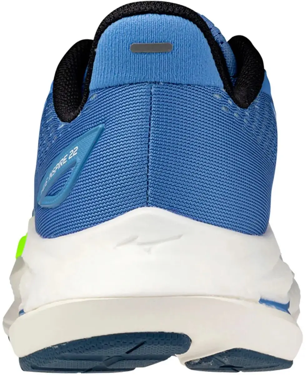 Mizuno Wave Inspire 22 Hardloopschoenen - 38.5 - Ultramarine/Wit/Geel