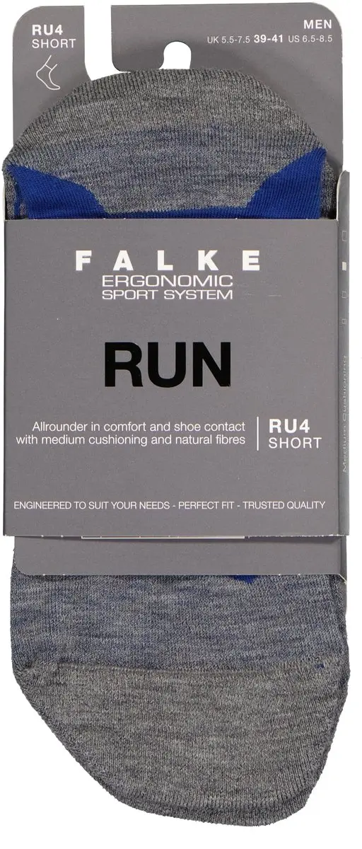 Falke RU4 Short Anti-Blaar Hardloopsokken Heren - Blauw - Maat 39-41