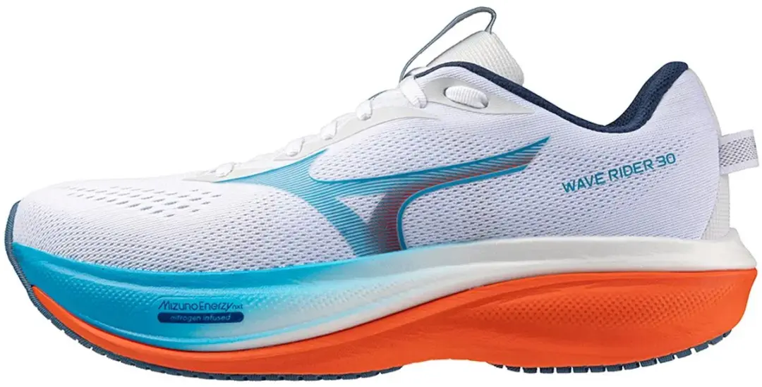 Mizuno Rider 30 Hardloopschoenen - EU 40 - Wit/Blauw/Orange