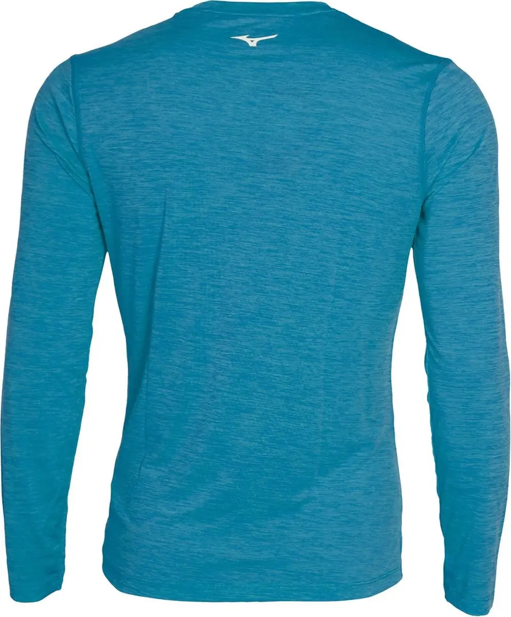 Mizuno Impulse Core Longsleeve Shirt Heren - L - Turquoise