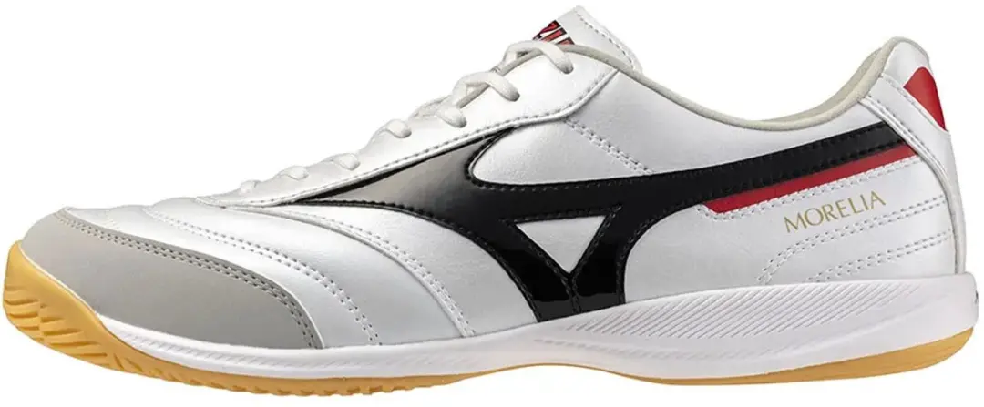 Mizuno Morelia Sala Pro In Zaalschoenen 44 - Wit/Zwart/Chinese Red