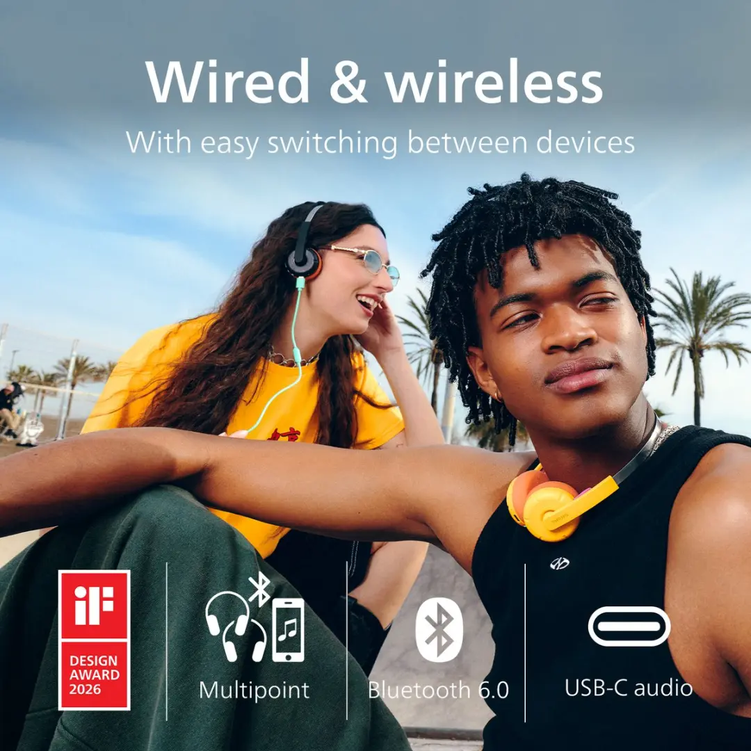 Philips TAMS1YL/00 De Ringo Duo On-Ear Koptelefoon - Geel - afbeelding 5 van 6