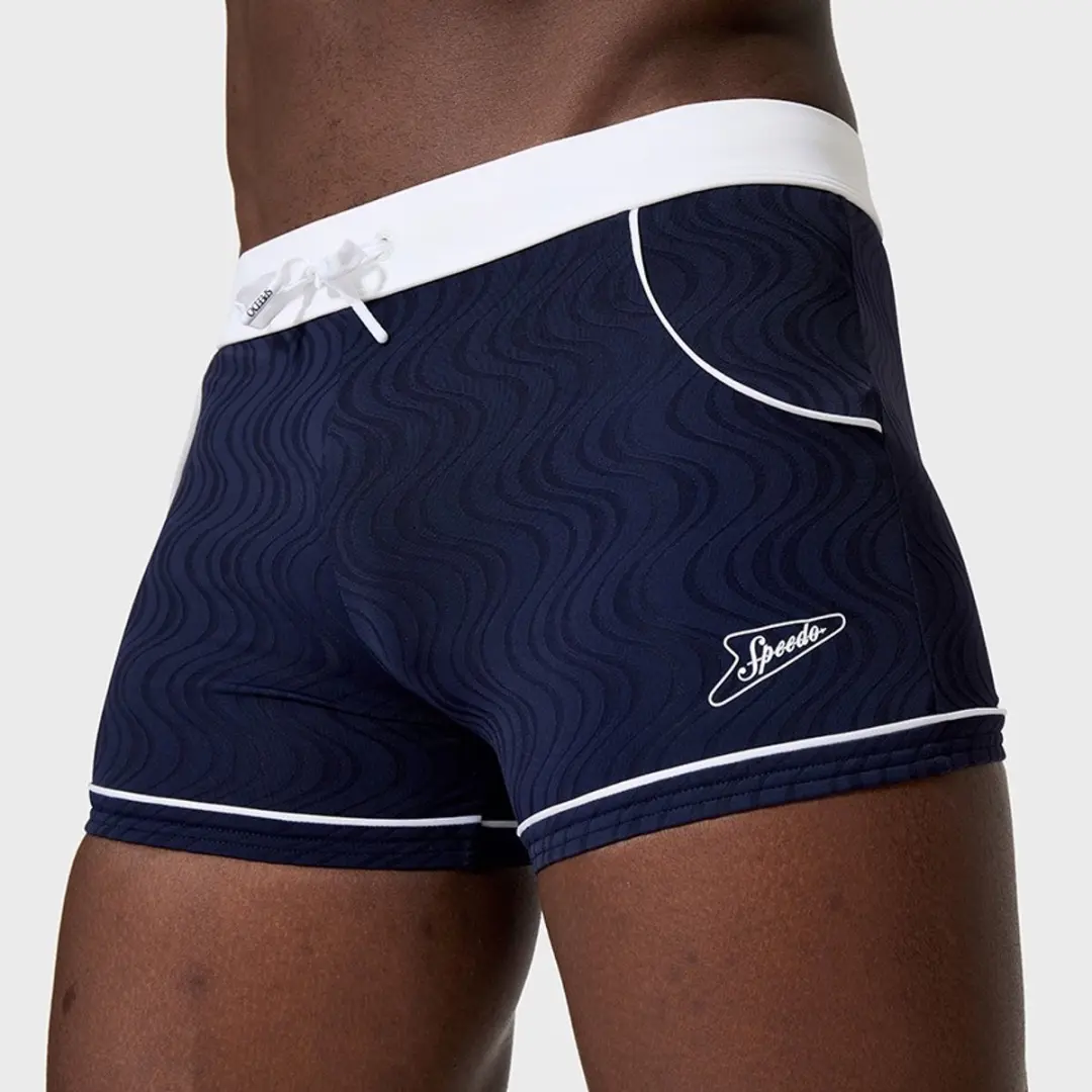 Speedo Textured Aquashort Heren - Marine L