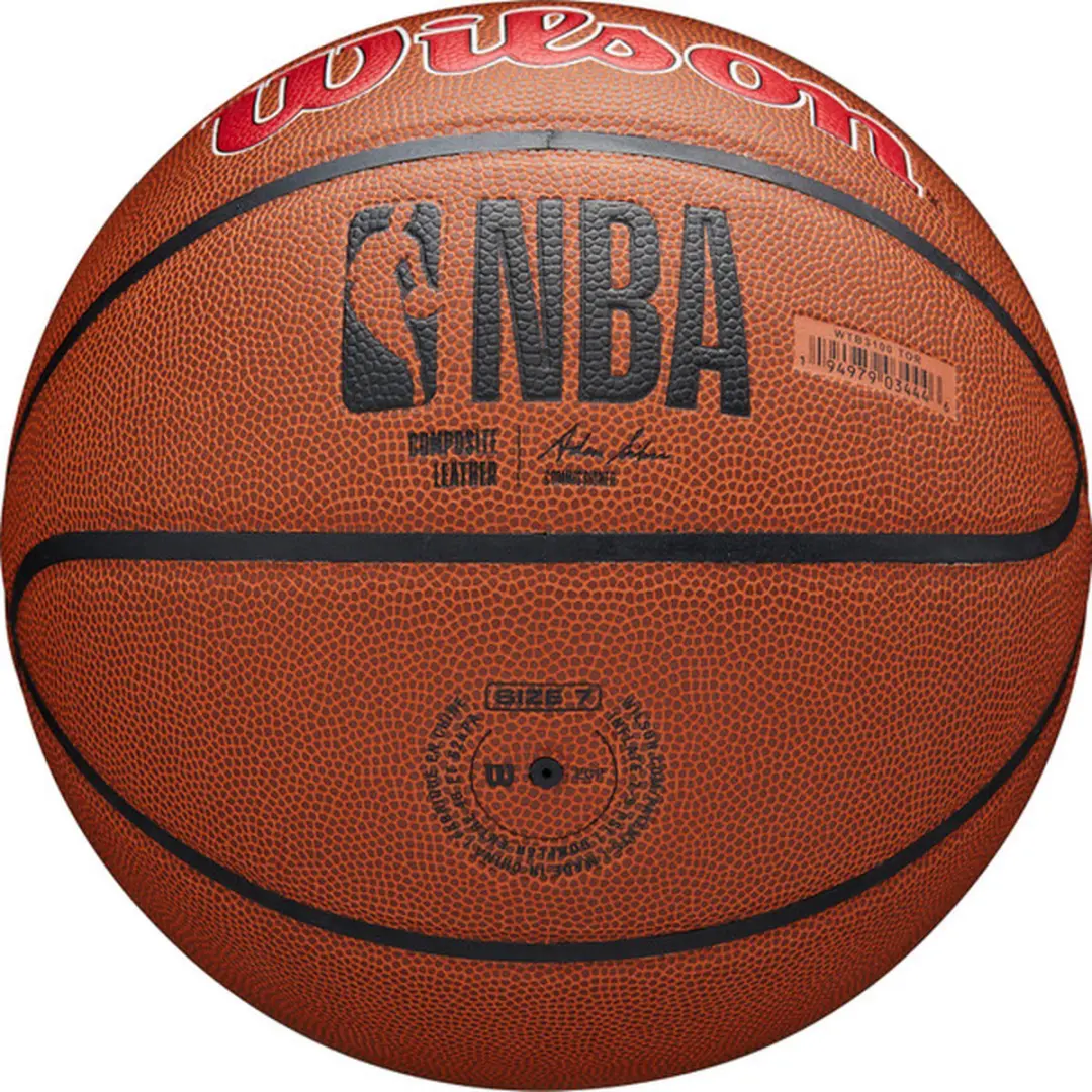 Wilson NBA Team Alliance Toronto Raptors Basketbal Maat 7 - Rood