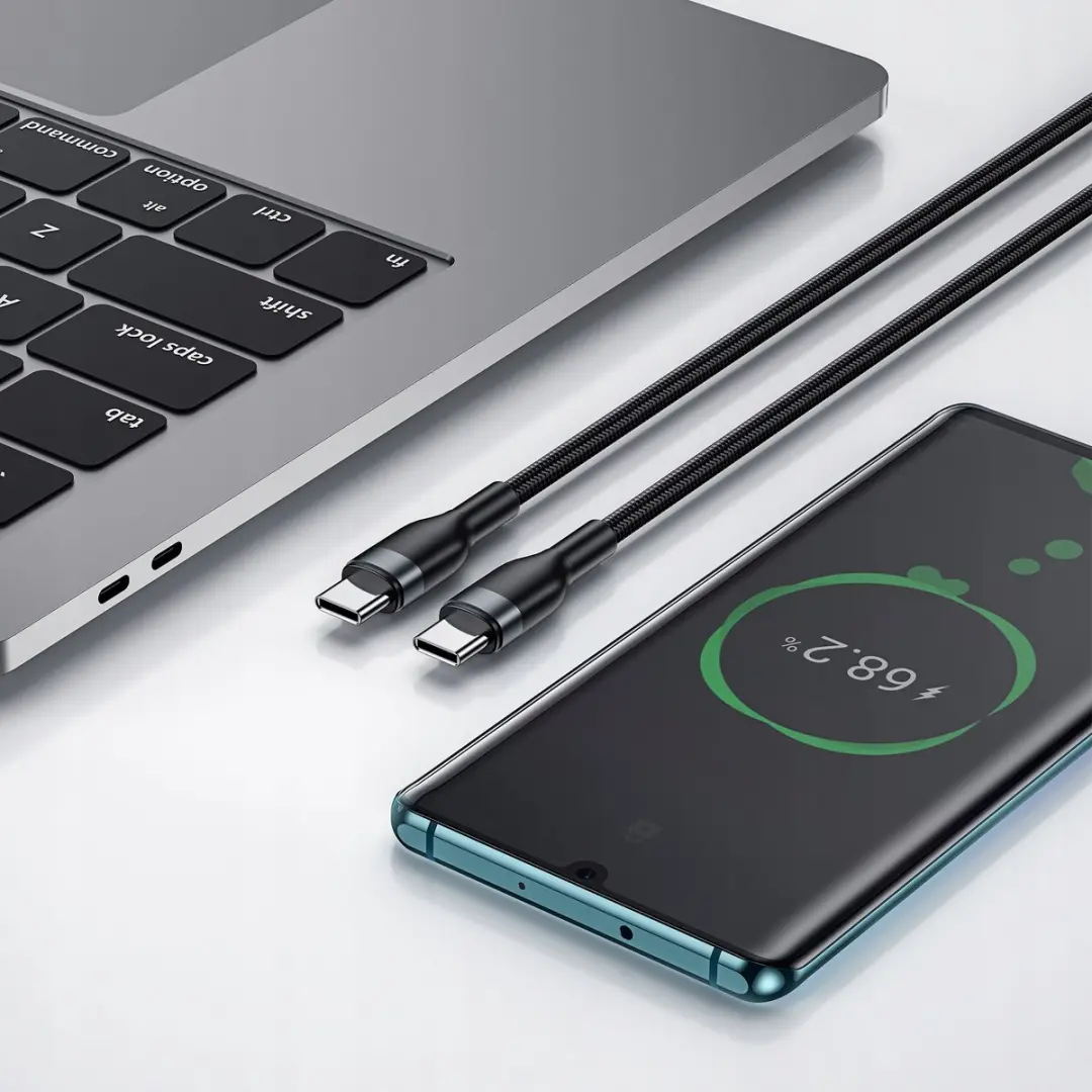 WiWu USB-C Kabel 100W 1m - Zwart