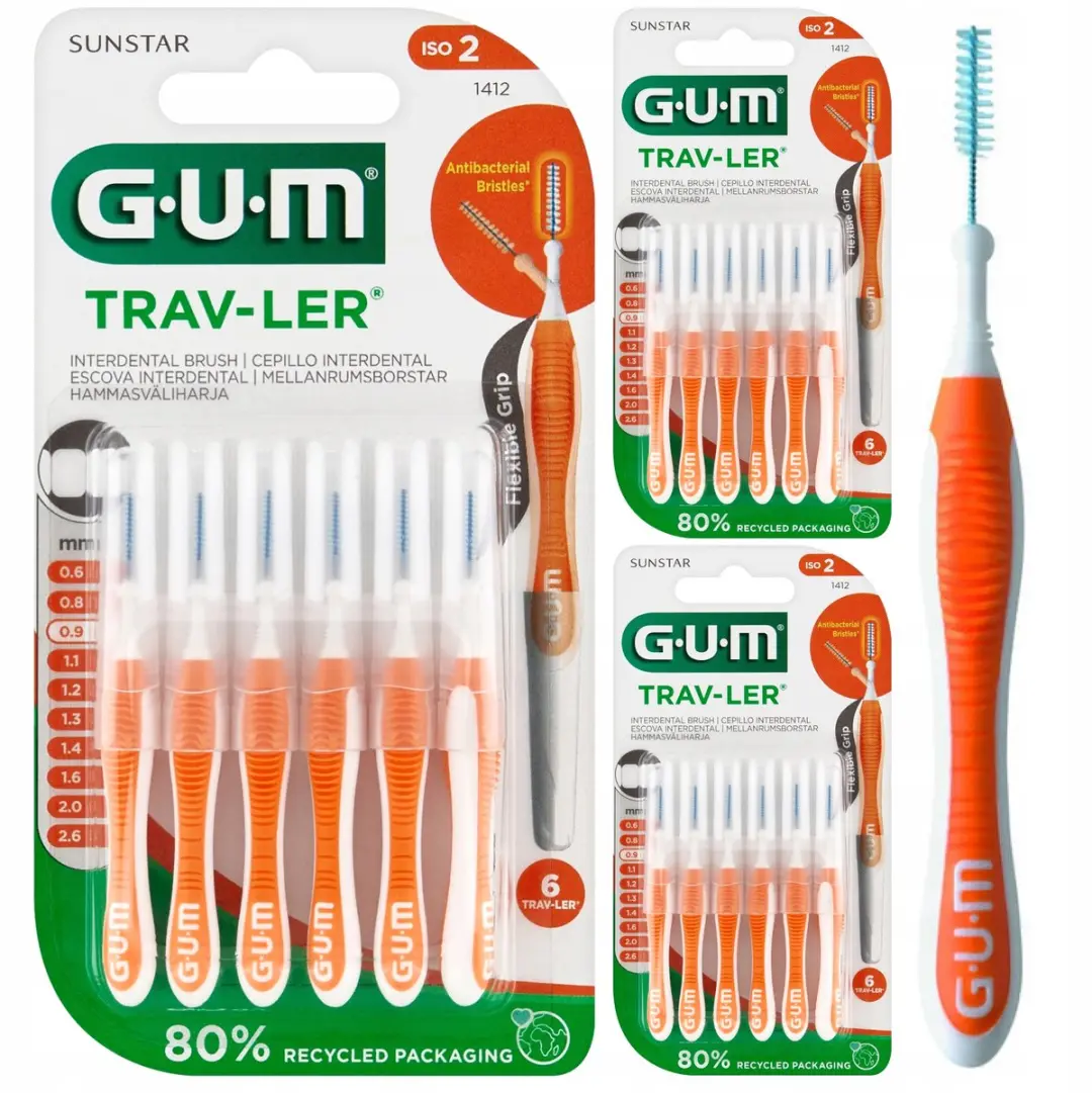 Gum Trav-Ler Interdentale Borstelharen 0,9mm