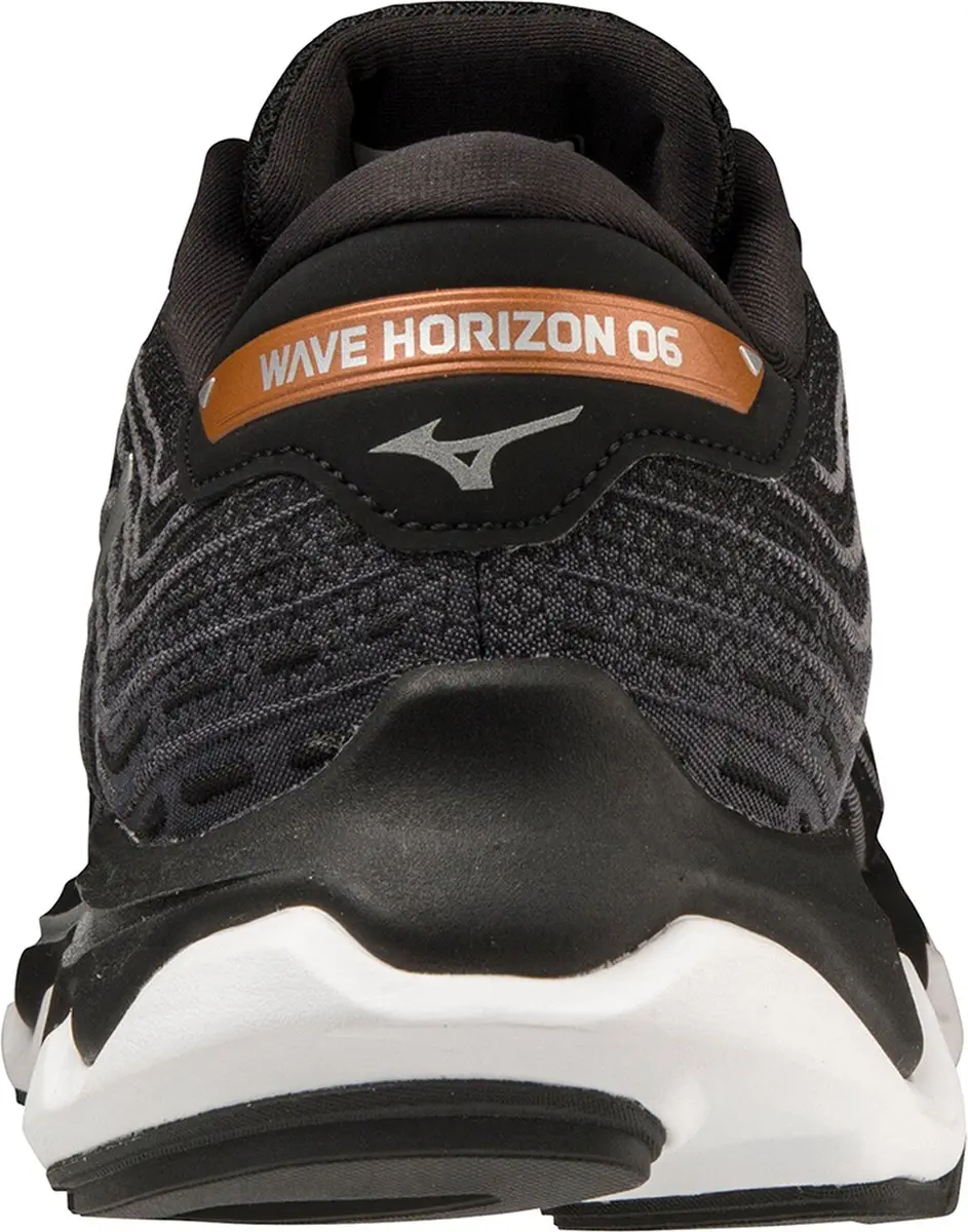 Mizuno Wave Horizon 6 Sportschoenen 44.5 - Zwart/Grijs/Zilver - afbeelding 6 van 6